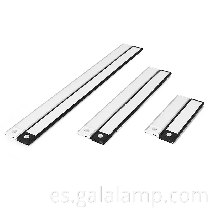 Luz de detección de cuerpo humano ultra delgada, tira de luz autoadhesiva magnética recargable